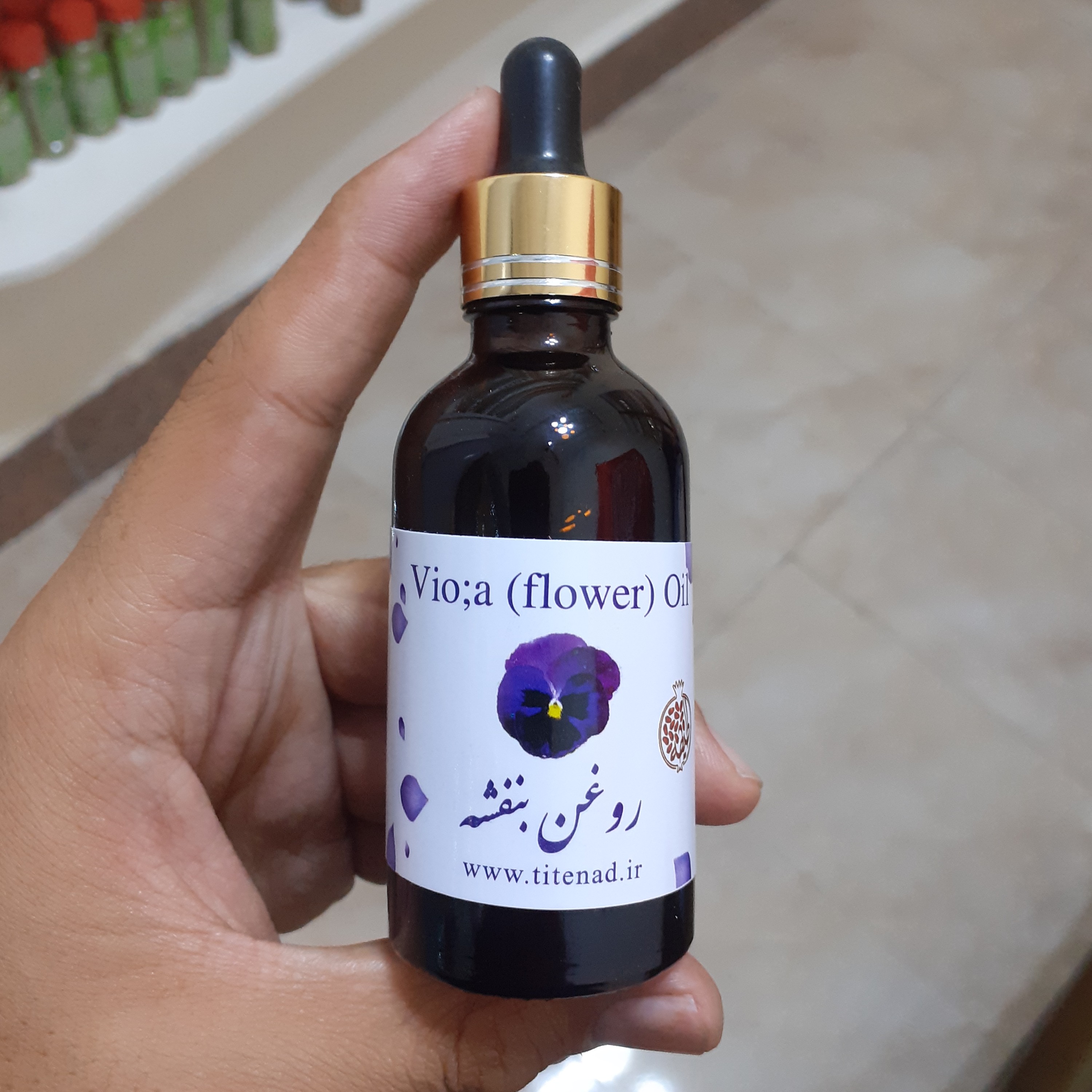 روغن بنفشه پایه کنجدی