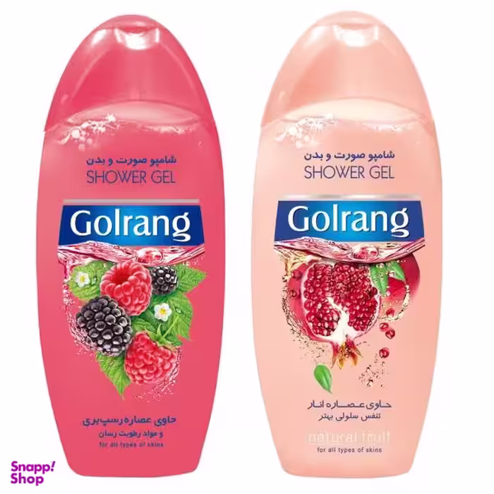 شامپو صورت و بدن گلرنگ (Golrang) کد Ro حجم 400 میلی لیتر مجموعه 2 عددی