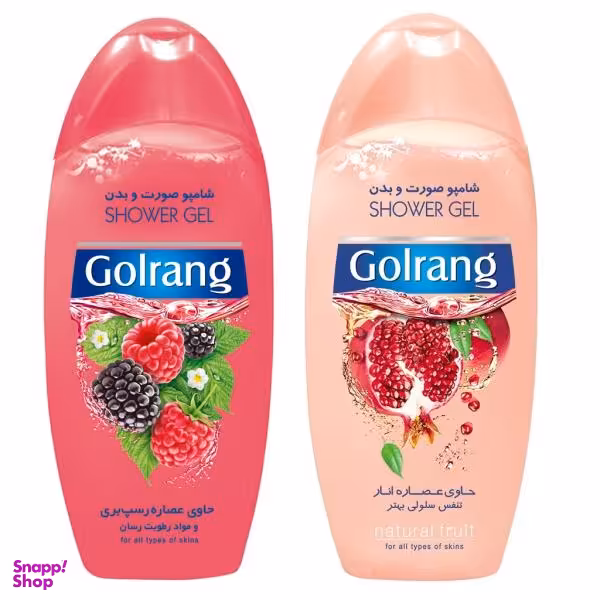 شامپو صورت و بدن گلرنگ (Golrang) کد Ro حجم 400 میلی لیتر مجموعه 2 عددی