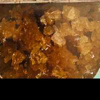 پرده نبات سنتی دو اتیشه زعفرانی یزد