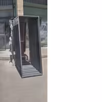 چهار چوب فلزی فرانسوی به رنگ سفید چر می با ضخامت دو میل