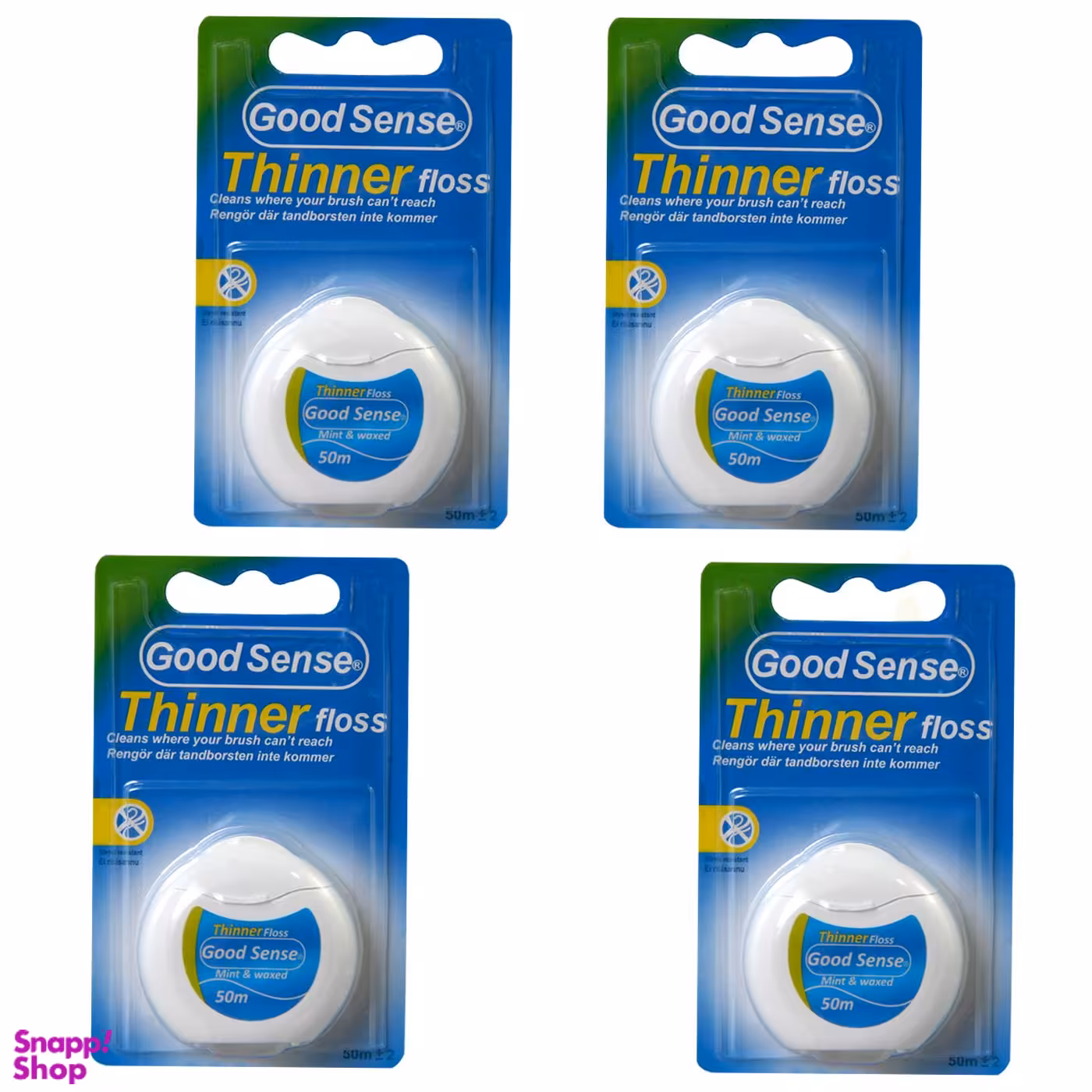 نخ دندان گود سنس (Good Sense) مدل Thinner بسته 4 عددی