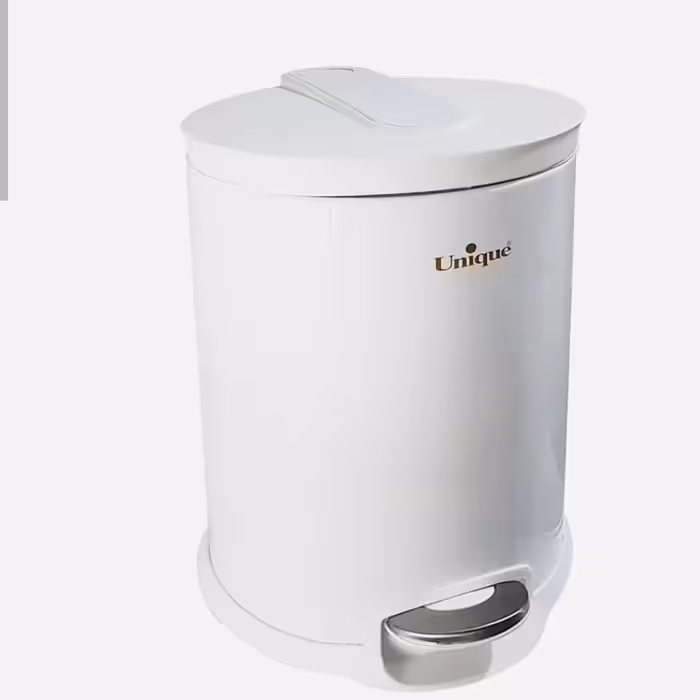 سطل زباله پدالی16 لیتر سفید یونیک کد 4130