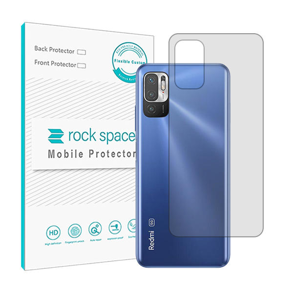 گلس محافظ پشت گوشی شیائومی Redmi Mi 10T 5G مدل نانو هیدروژل شفاف برند راک اسپیس کد 15668S