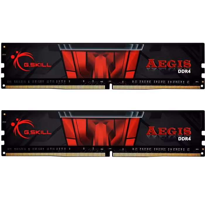 رم کامپیوتر DDR4 دو کاناله 3200 مگاهرتز CL16 جی اسکیل مدل Aegis ظرفیت 32 گیگابایت