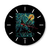 ساعت دیواری  راویتا مدل هری پاتر کد  3341  در رنگ های مشکی و سفید 