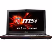 لپتاپ ام اس آی مدل جی پی 62 با پردازنده i7 و صفحه نمایش فول اچ دی