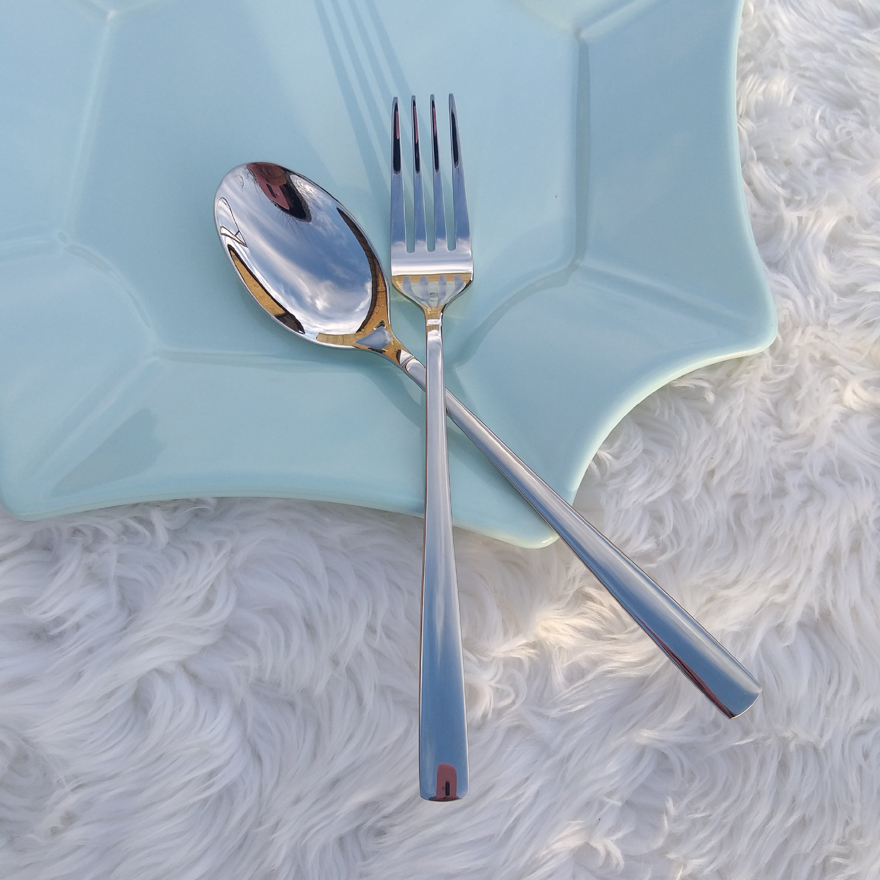 قاشق چنگال استیل نگیر برند MGS مدل m006