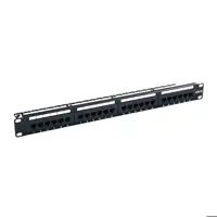 قیمت و خرید پچ پنل Cat 6 UTP کیستونی 24 پورت | یاس ارتباط
