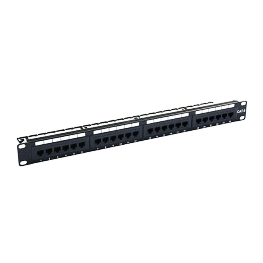 قیمت و خرید پچ پنل Cat 6 UTP کیستونی 24 پورت | یاس ارتباط