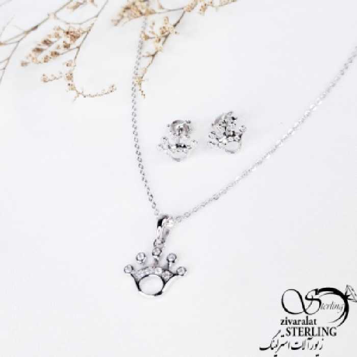 نیمست تاج با نقره 925 عیار کد 11785