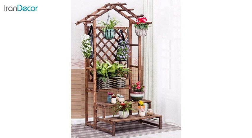 استند گل و گیاه چوبی مدل W32