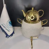 کتری قوری گرانیتی شیردار  ریور  6 لیتری River کرم