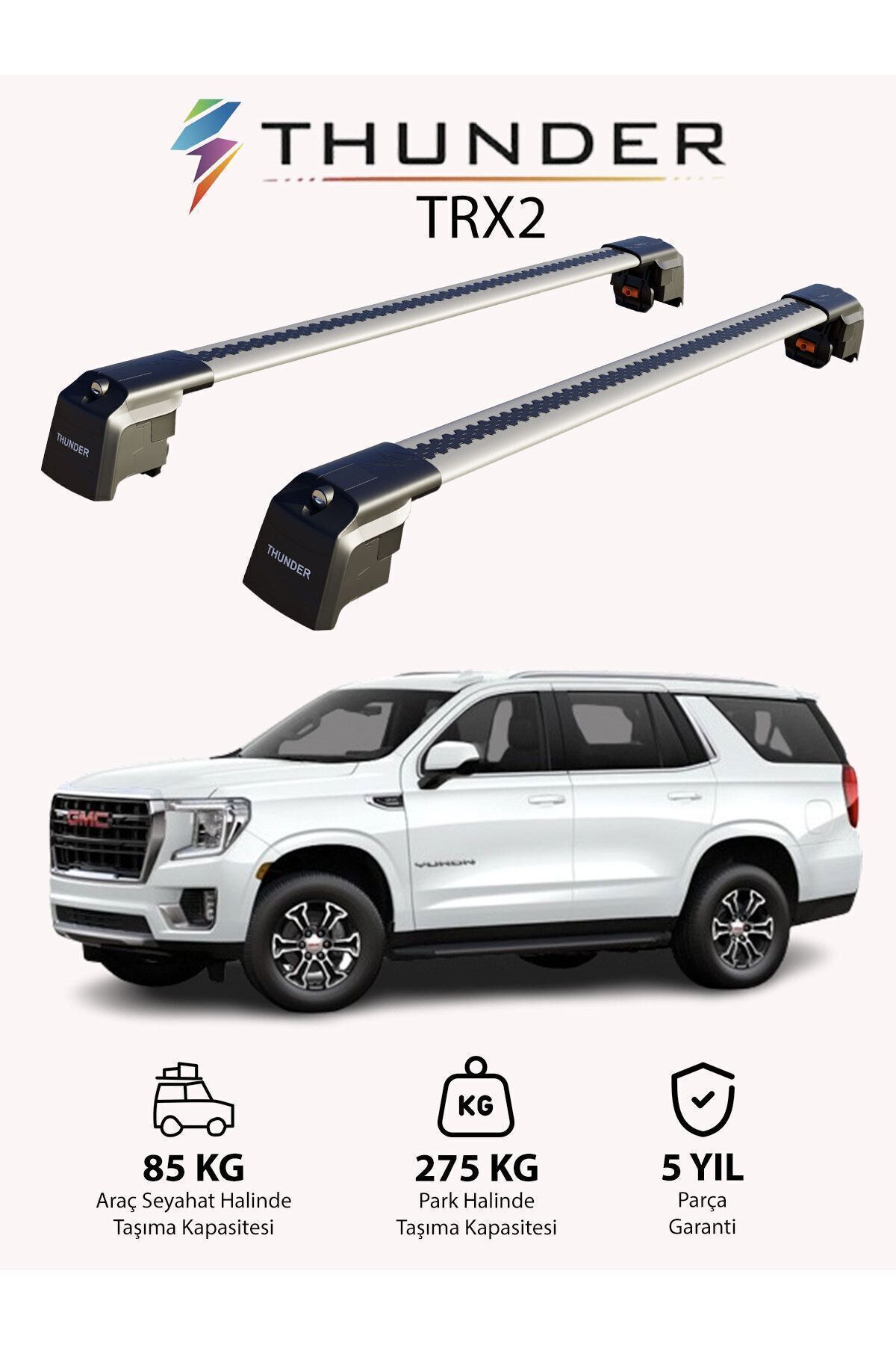 نوار محافظ خودرو مشکی GMC YUKON 2015 2020 TRX2 THURDER CARRIM Thunder