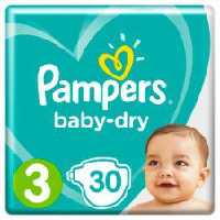 پوشک پمپرزآلمانی مدل Baby Dry سایز 3 بسته 30 عددی