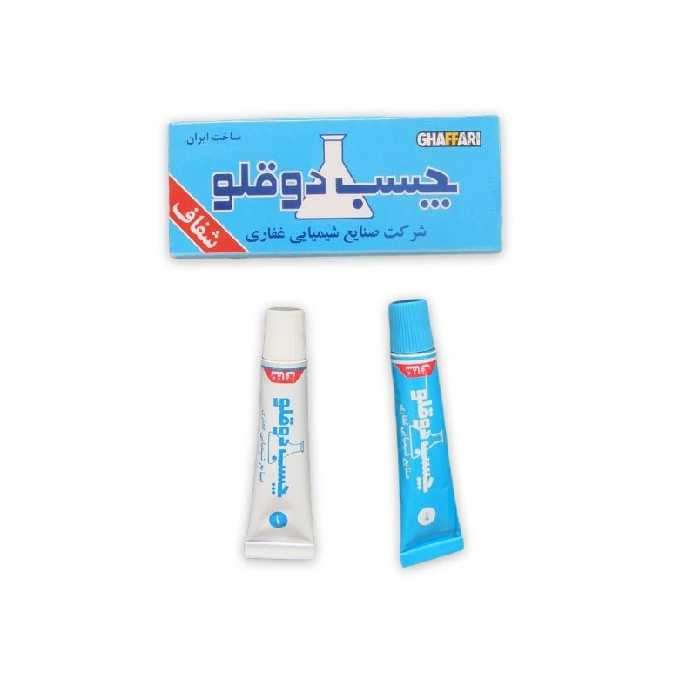 چسب دو قلو شفاف غفاری 