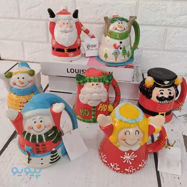 ماگ سرامیکی وارونه کریسمس و بابانوئل