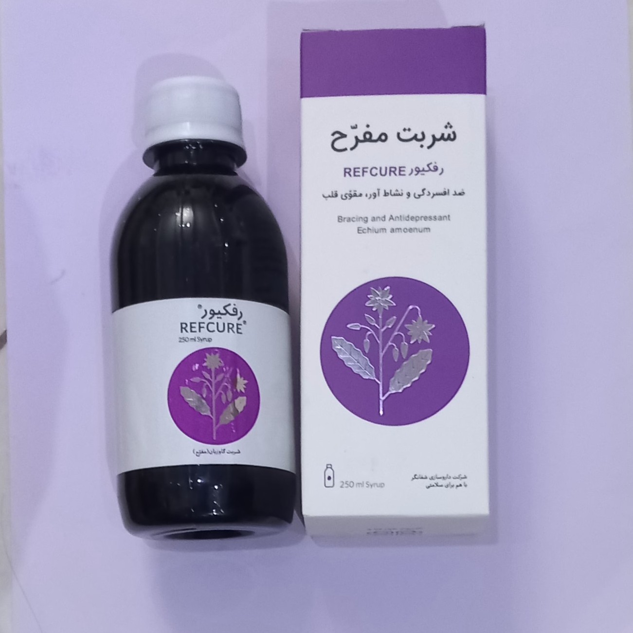 شربت مفرح رفکیور شفانگر ضد افسردگی و نشاط آور