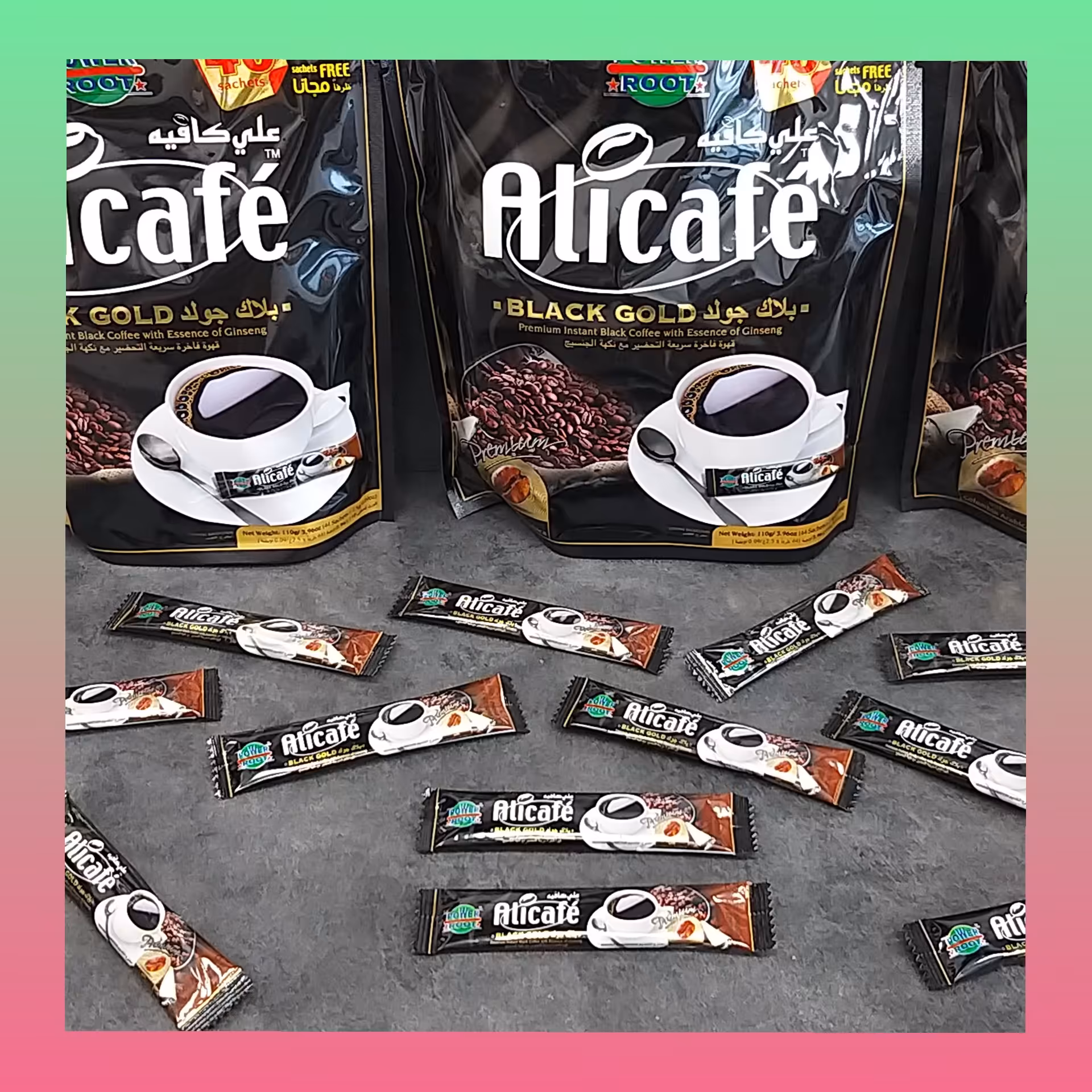 علی کافه اورجینال قهوه فوری پک 44 عددی اصلی بلک گلد 