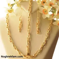 سرویس شانل نقره 925 اصل ابکاری طلا کپی طلا