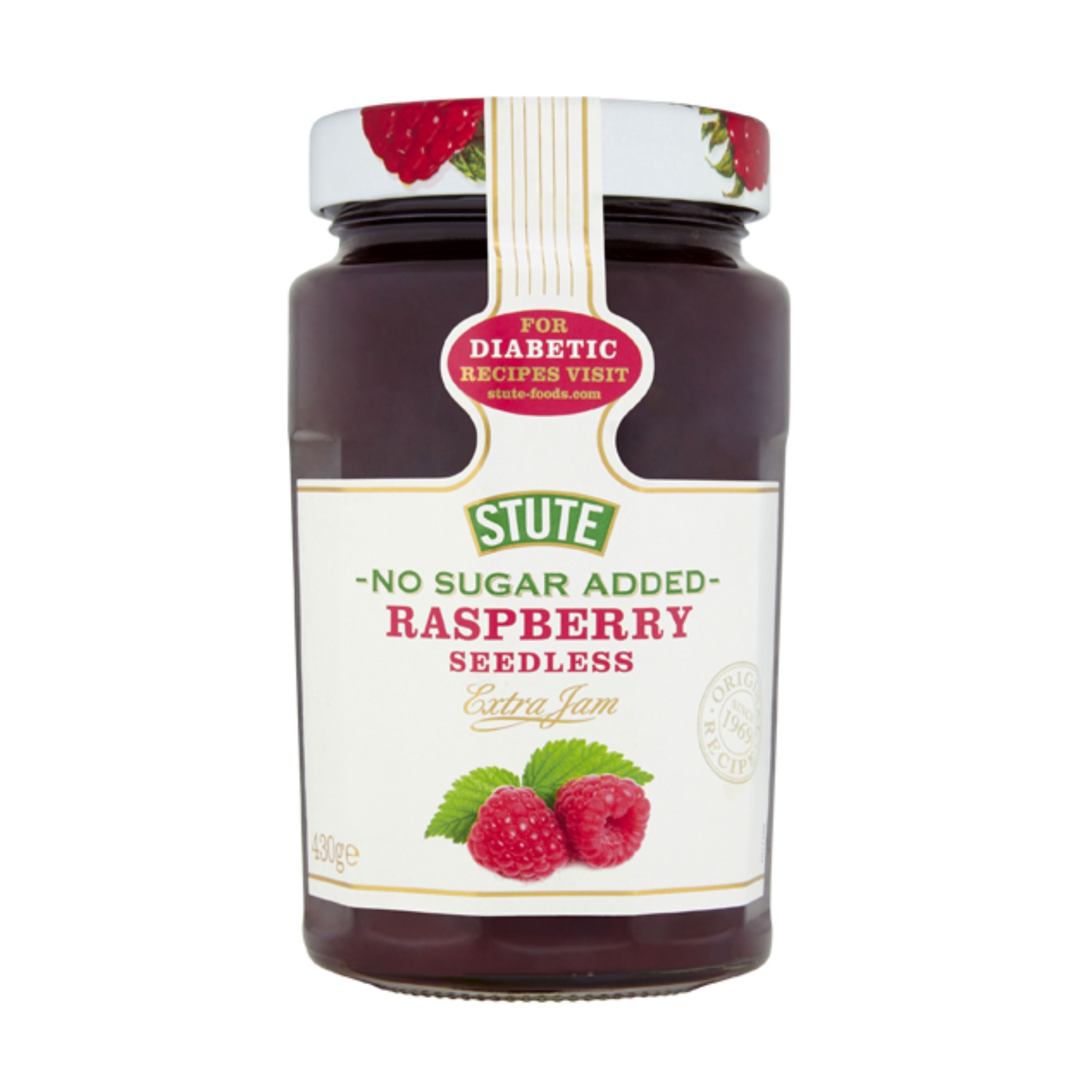 مربا بدون قند تمشک 430 گرم استوت Stute 