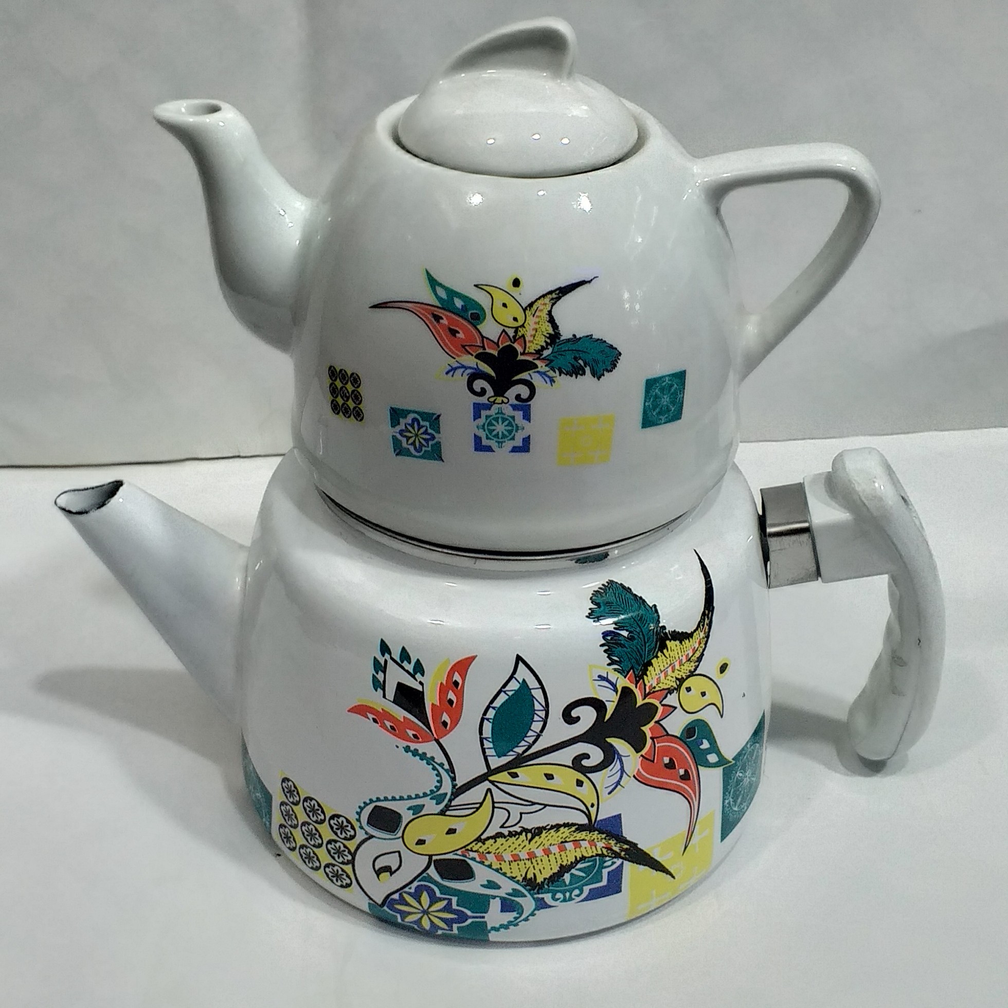 کتری قوری لعابی درجه1