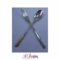 سرویس قاشق و چنگال 30 نفره 151 پارچه رزنتال طرحدار نیمه طلایی 4400ج