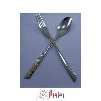سرویس قاشق و چنگال 30 نفره 151 پارچه رزنتال طرحدار نیمه طلایی 4400ج