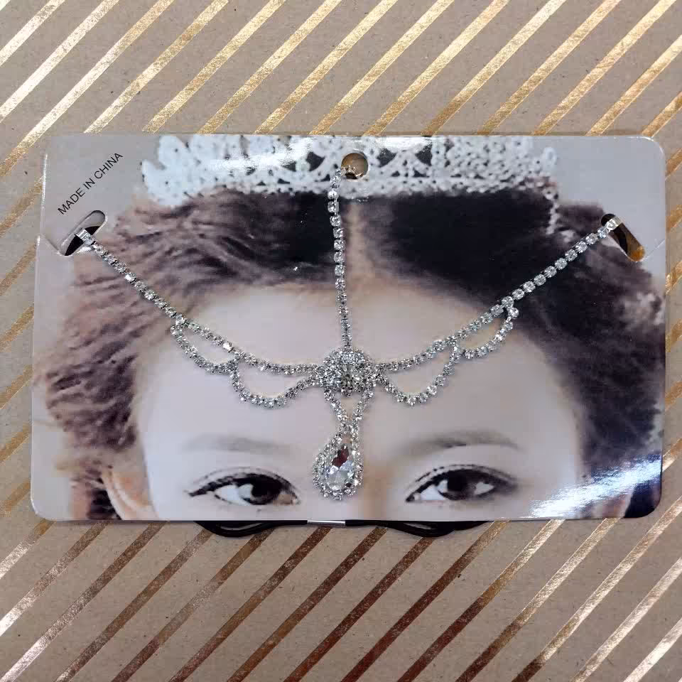 پیشانی بند مجلسی نگینی در طرح های مختلف