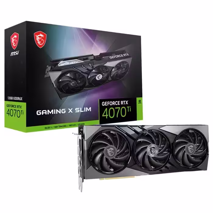 کارت گرافیک ام اس آی GeForce RTX 4070 Ti Gaming X Slim 12GB