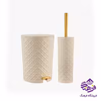 سطل و فرچه ليمون طرح گل (الوان)