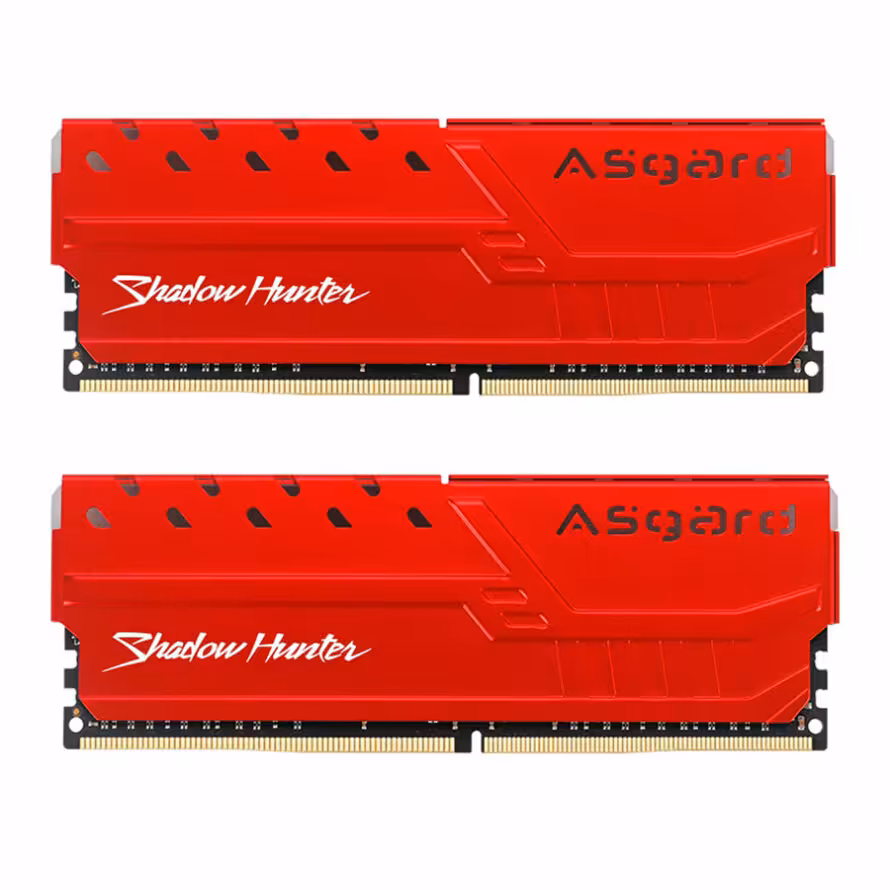 رم آسگارد Shadow Hunter RGB Red 16GB 8GBx2 3200MHz CL16