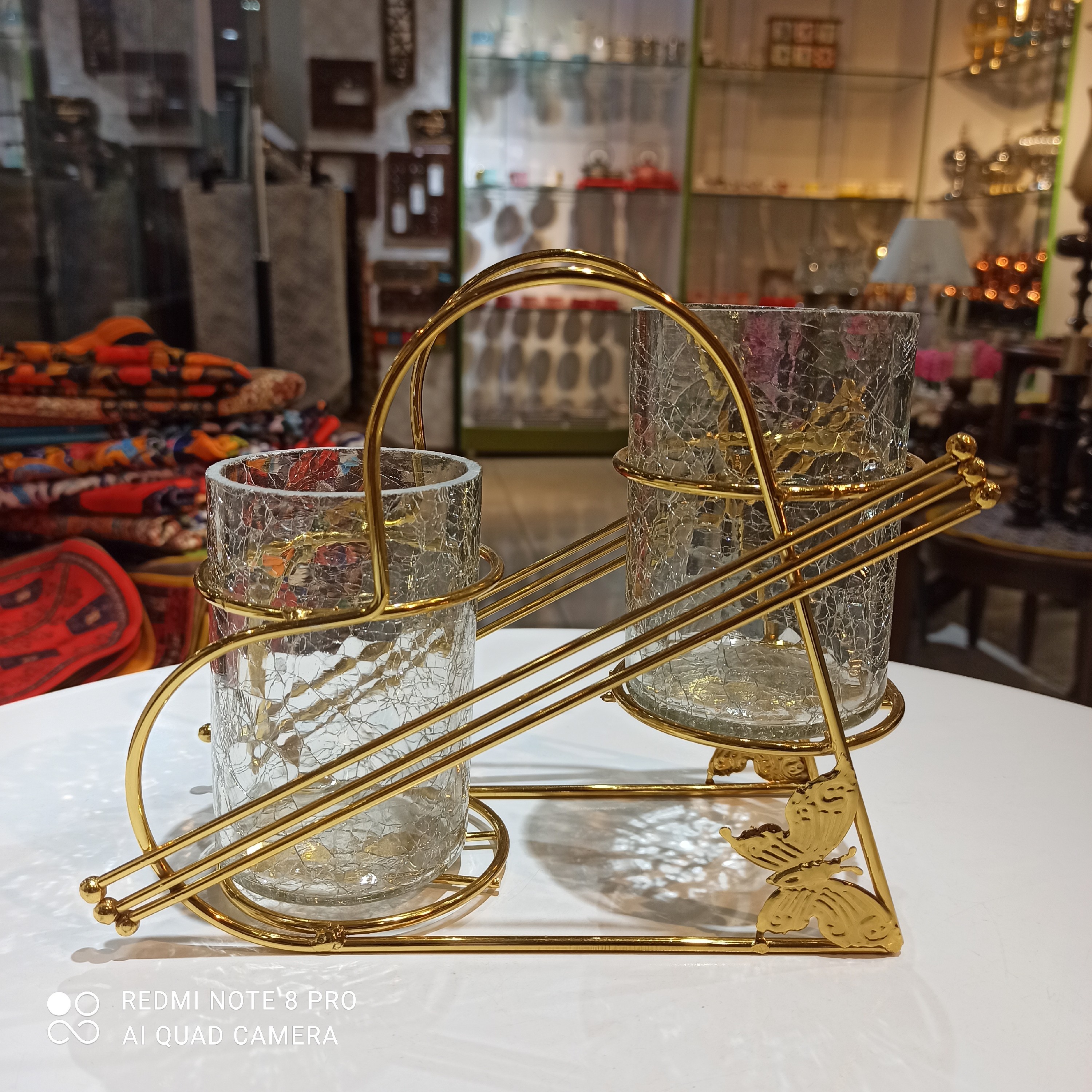 جاقاشق وچنگال جاقاشق وچنگال شیشه ای جاقاشق وچنگال دکوری و تزئینی کد2