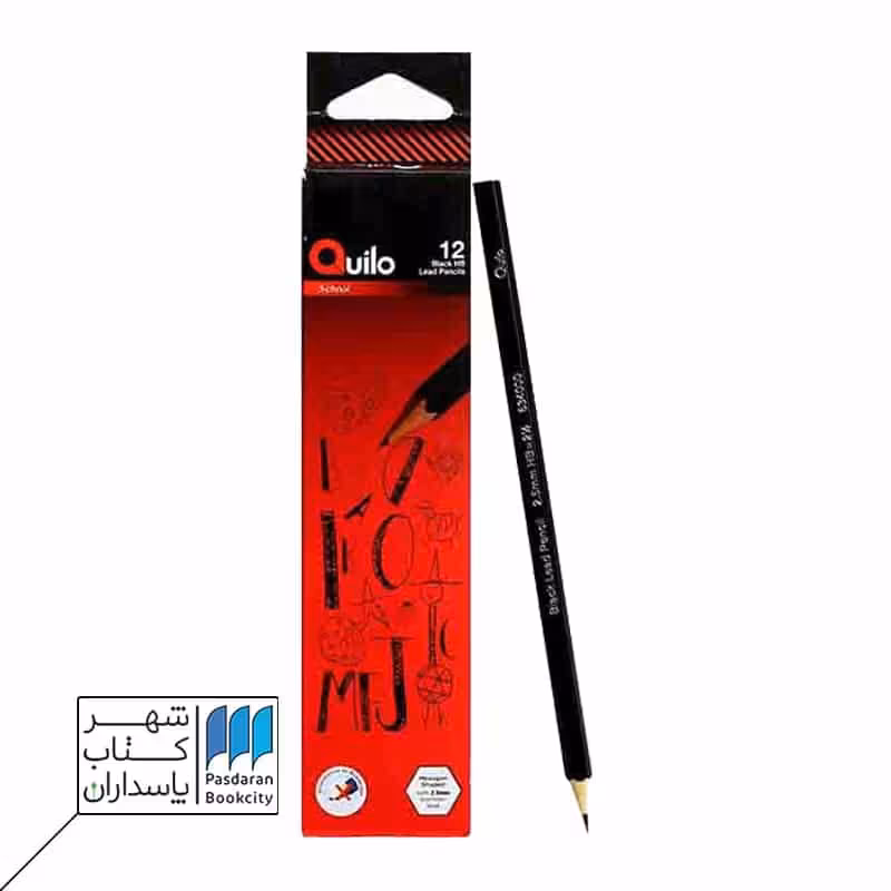 مداد مشکی جعبه مقوایی quilo