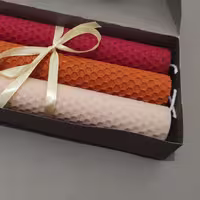 شمع موم عسلی مهرا
