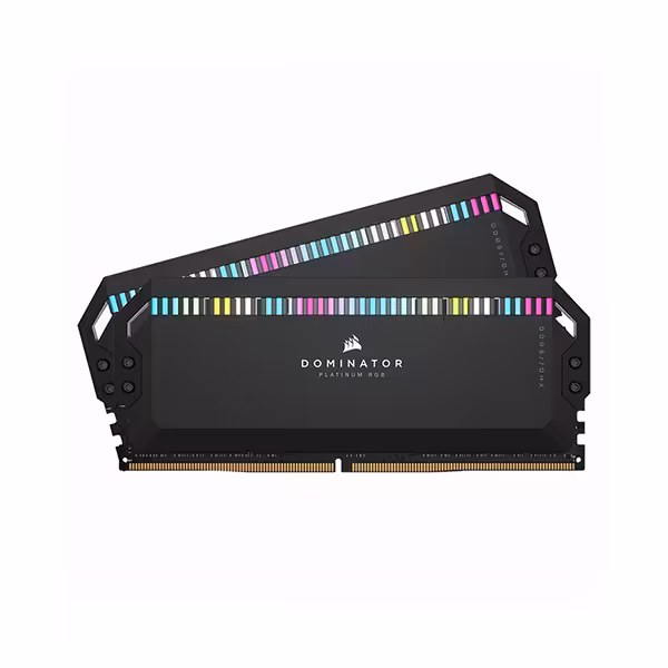 حافظه رم دسکتاپ کورسیر مدل DOMINATOR PLATINUM RGB black 32GB 16GBx2 4000Mhz CL19