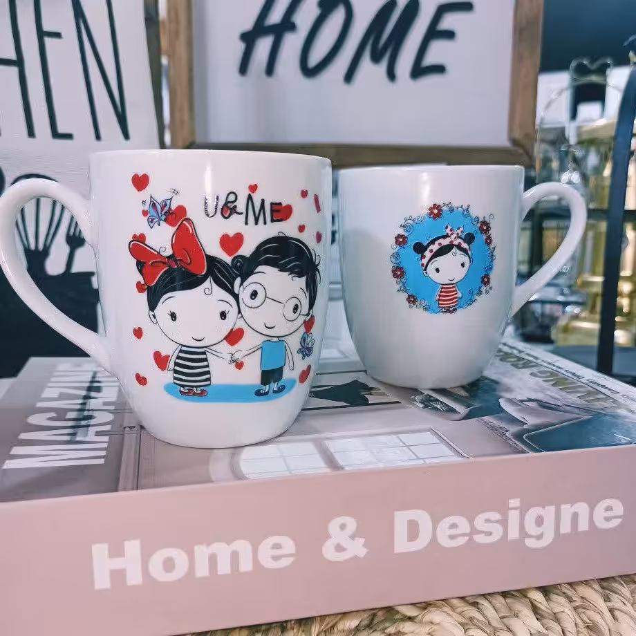 ماگ طرح دختر  جنس چینی