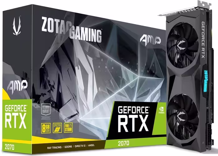 کارت گرافیک زوتک مدل GeForce RTX 2070 AMP با حافظه 8 گیگابایت