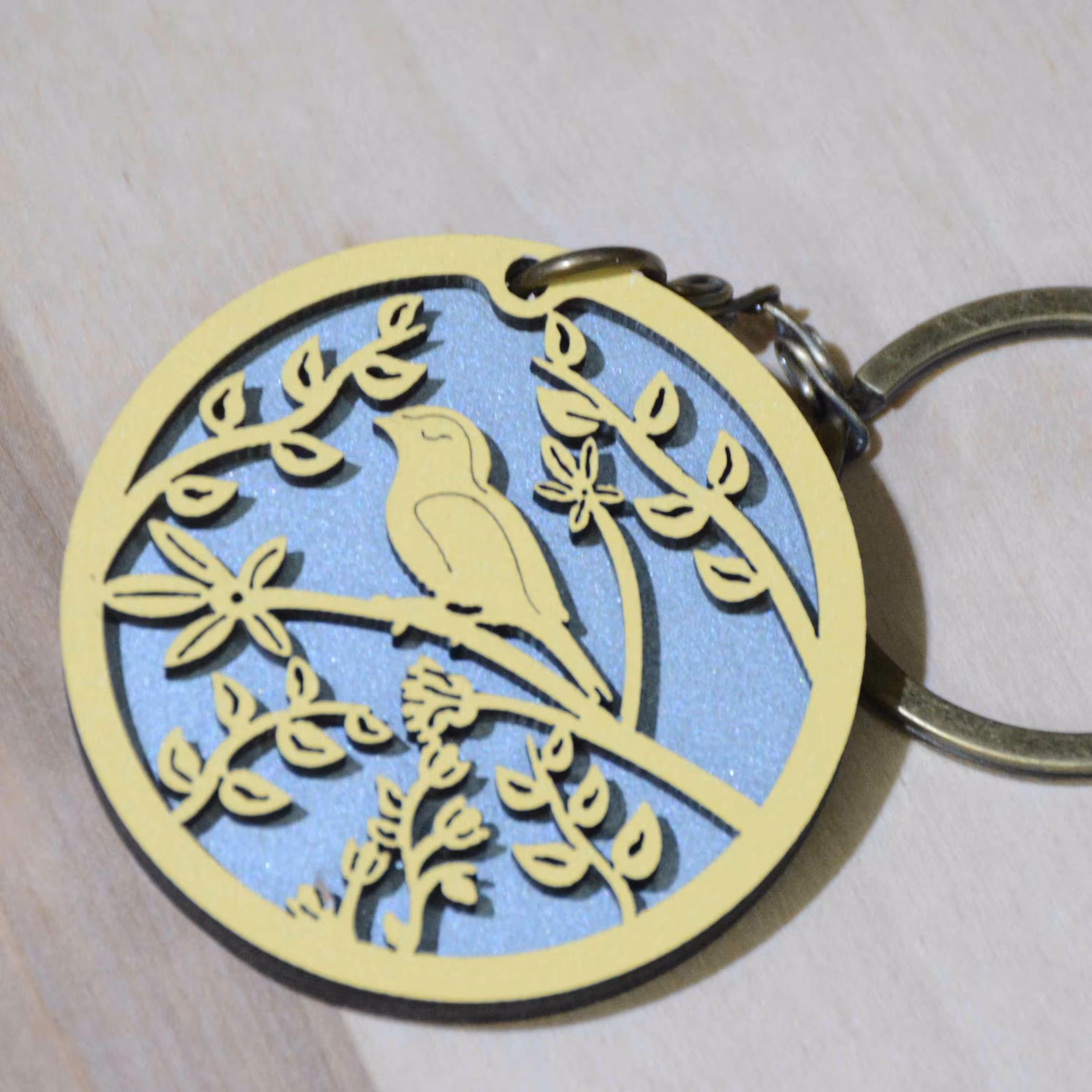 جاکلیدی چوبی دولایه رابو طرح حیوانات کد 02