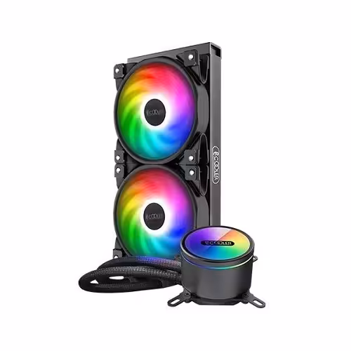 خنک کننده پردازنده پی سی کولر مدل PCcooler GI-Cl240vc نور پردازی ARGB