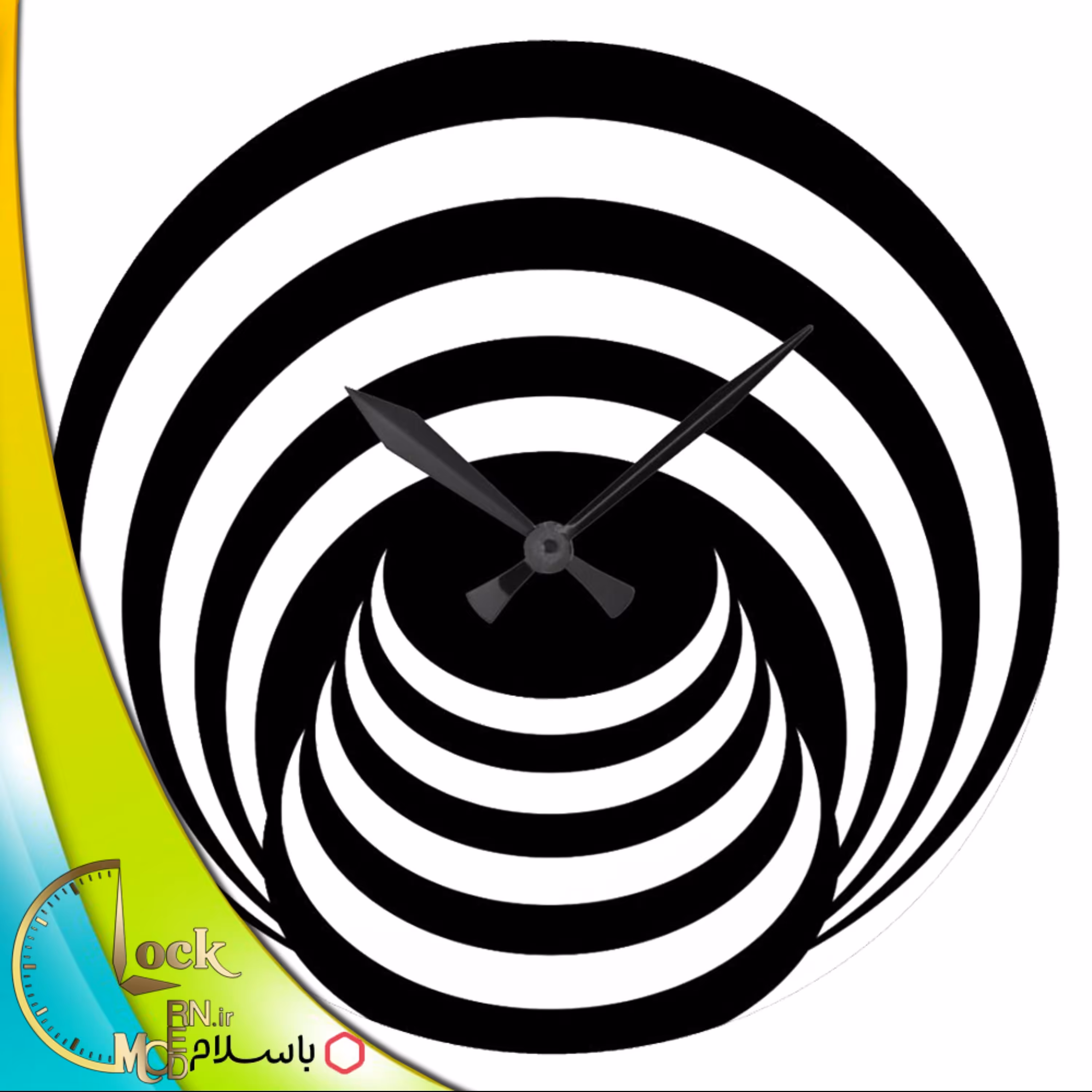 ساعت دیواری طرح حفره کد 256 (پس کرایه)