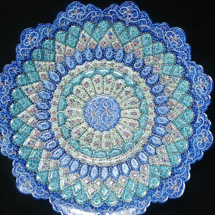 تخفیف ماه مبارک رمضان بشقاب 25 سانتی ریز نقش