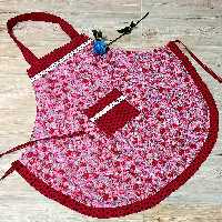 پیشبند نیم کلوش و سه لایه و ضدآب و کارشده خوشگل و دلبر باقیمت عااالی و جنس خوب😍