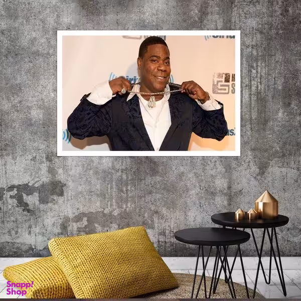 تابلو بکلیت طرح مشاهیر سینمای جهان تریسی مورگان مدل قاب شاسی W-s8404