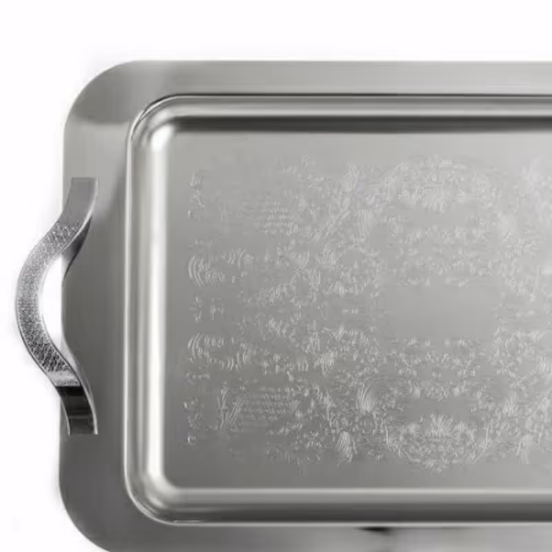 سینی استیل نگیر  سایز بزرگ بسیار کاربردی و خوش فروش و خوش قیمت 