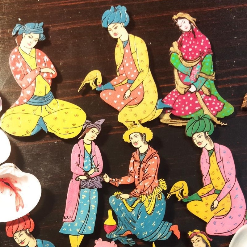 مگنت آدمک تزیینی طرح صفوی نقاشی دست