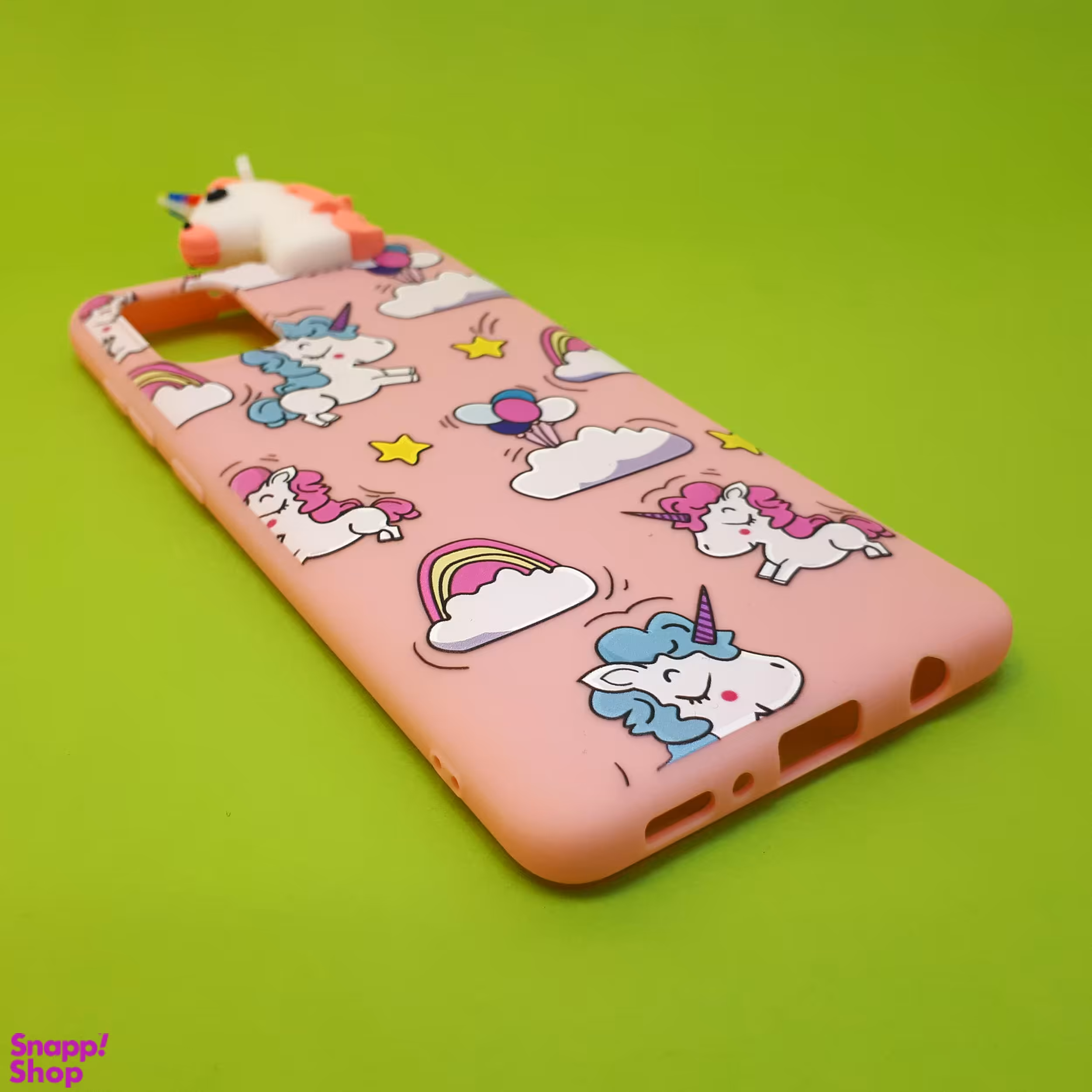 کاور مدل یونیکورن کد 03 مناسب موبایل سامسونگ Galaxy A31 به همراه بند و پایه نگهدارنده