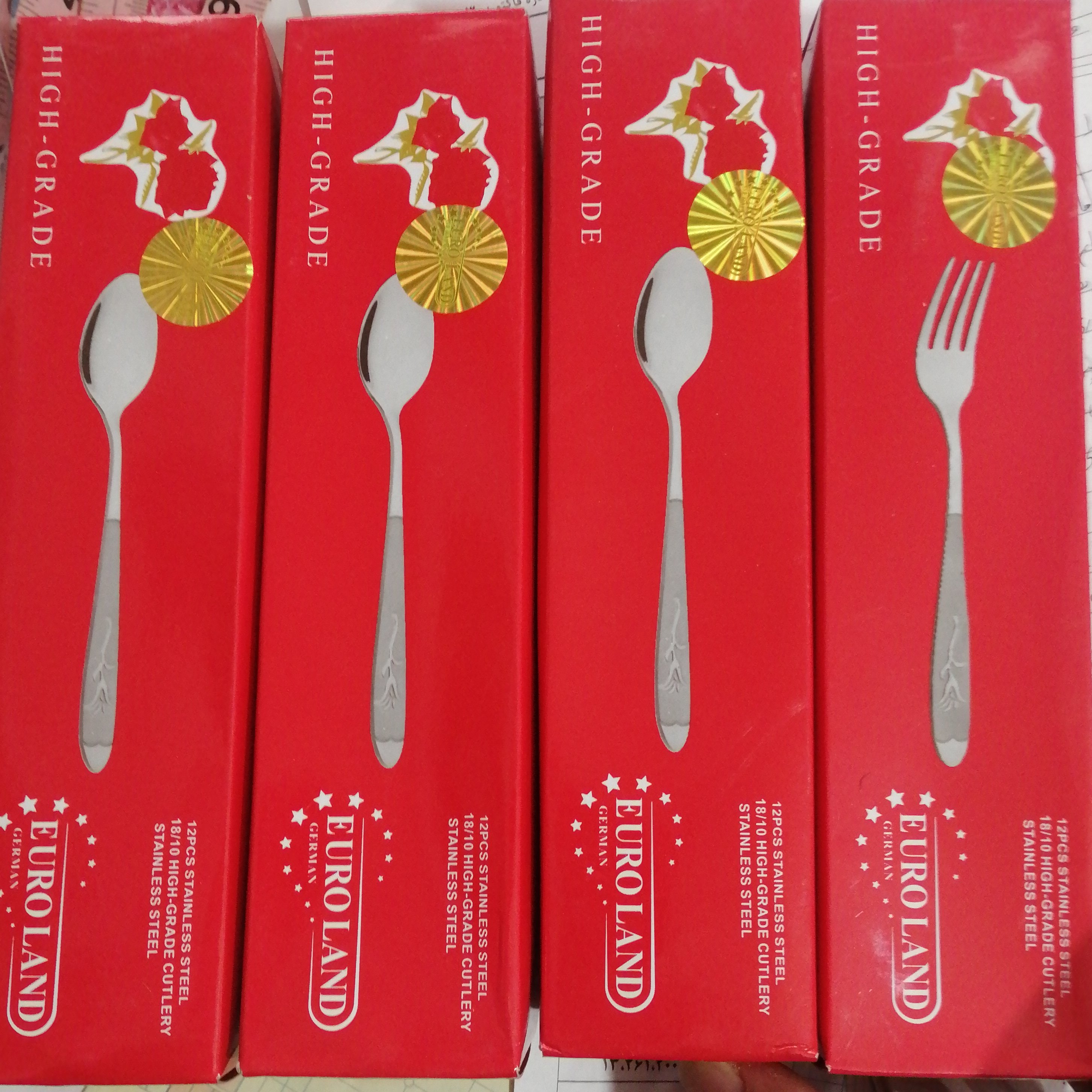 قاشق و چنگال طرح میخک یورولند 