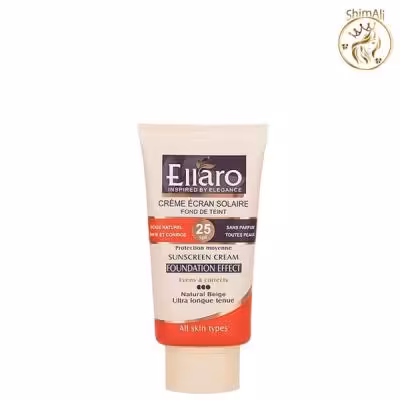 کرم ضد آفتاب الارو SPF25 با پوشش کرم پودری بژ طبیعی مناسب انواع پوست