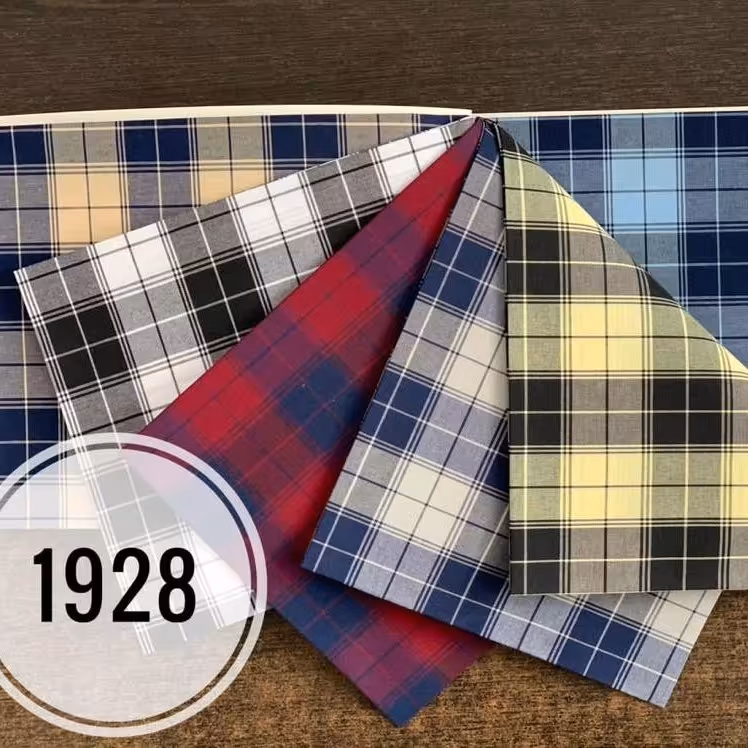 پارچه تترون چهارخونه  